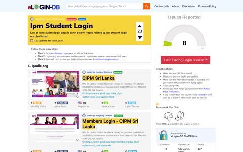 Ipm Student Login - A database full of login pages from all ...