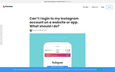 Can't I login to my Instagram account on a website or app ...