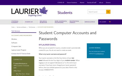 Student Computer Accounts and Passwords | Students ...