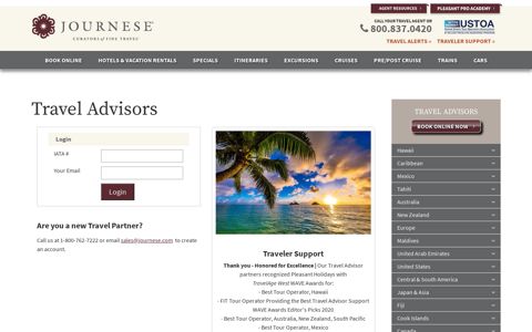 Travel Advisors Resources - Journese