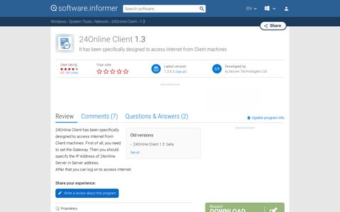24Online Client 1.3 Download (Free) - CyberoamClient.exe