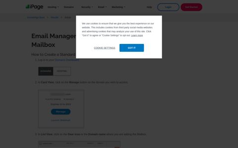 Email Management: How to Create a Mailbox | iPage