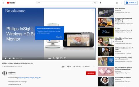 Philips InSight Wireless HD Baby Monitor - YouTube