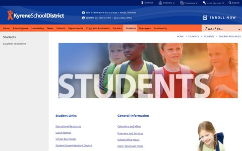 Students / Student Resources - Kyrene School District