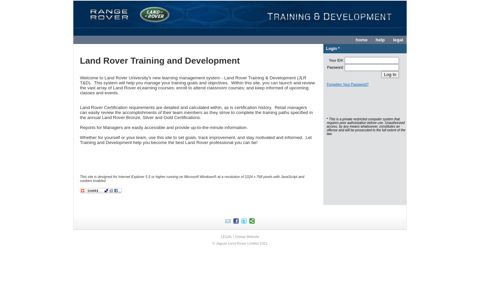 Land Rover Training and Development