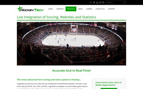 Scoring, Stats, & Sites - HockeyTech