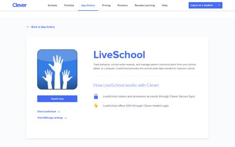 LiveSchool - Clever application gallery | Clever