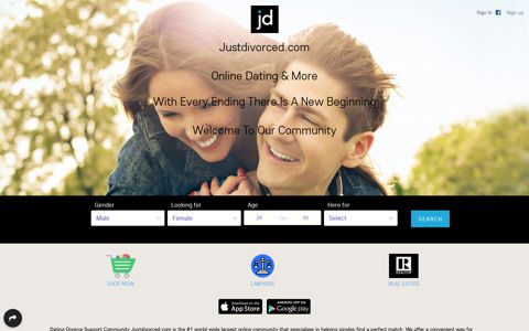 Justdivorced.com | Online Dating : Find Dates & More In Our ...