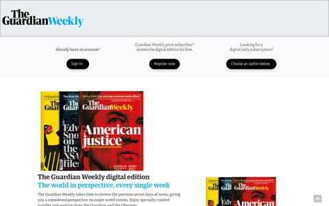 The Guardian Weekly digital edition