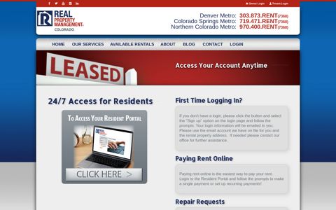 Tenant Portal - Real Property Management Colorado