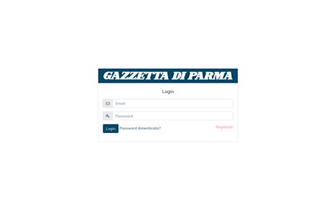 Login - Gazzetta di Parma