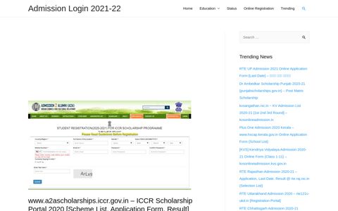 www.a2ascholarships.iccr.gov.in - ICCR Scholarship Portal ...