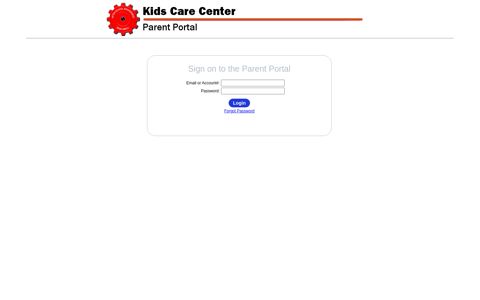 Kids Care Center: Parent Portal