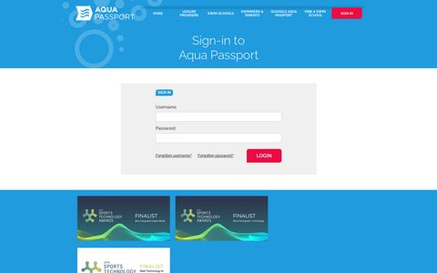 Sign-in to Aqua Passport - Sport Passport
