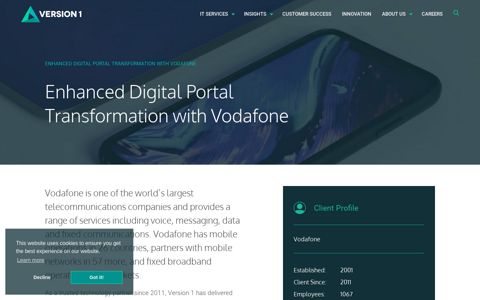 Enhanced Digital Portal Transformation with Vodafone ...