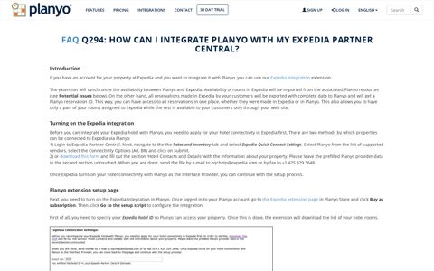 Q294: How can I integrate Planyo with my Expedia Partner ...