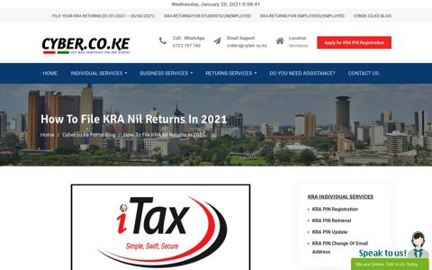 How To File KRA Nil Returns In 2020 - Cyber.co.ke Portal