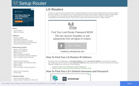 LG Router Guides - SetupRouter