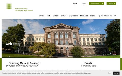 Welcome | Hochschule für Musik Carl Maria von Weber Dresden