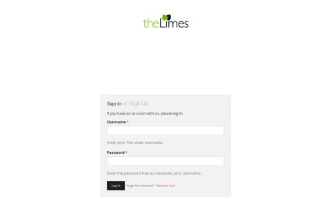 User account | The Limes