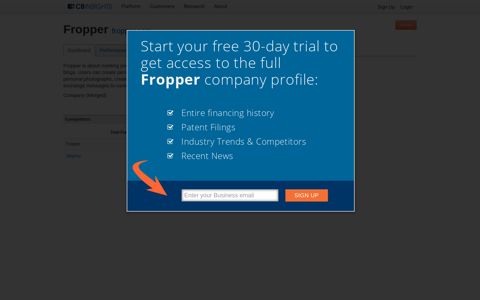 Fropper - CB Insights