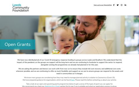 Open Grants | Leeds Community Foundation