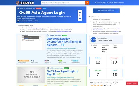 Gw99 Asia Agent Login - Portal-DB.live