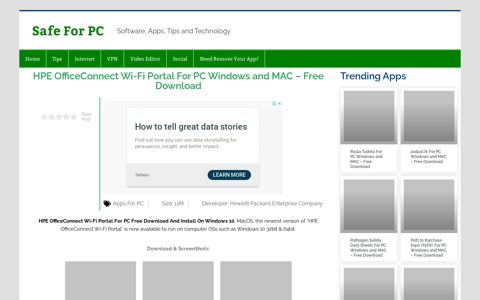 HPE OfficeConnect Wi-Fi Portal For PC Windows and MAC ...