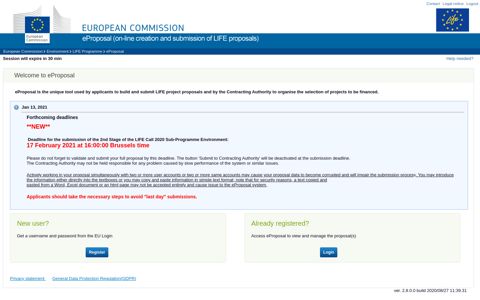 Welcome to eProposal. - European Commission