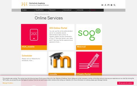 Online Services - Hochschule Augsburg