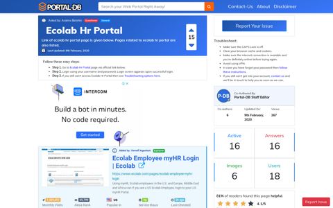 Ecolab Hr Portal
