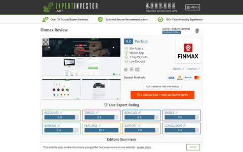 Finmax Review 2020 - Bonus, Demo & App Ratings
