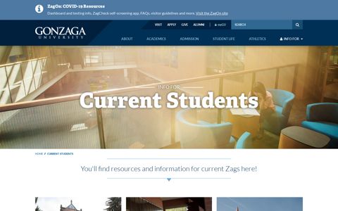 Current Students | Gonzaga University