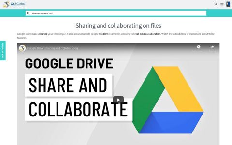 Google Sheets: Sharing and Collaborating - GCFLearnFree