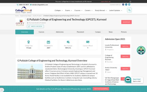G Pullaiah College of Engineering and Technology (GPCET ...