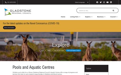 Pools and Aquatic Centres – Gladstone Regional Council