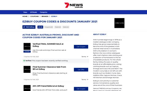 Ezibuy Coupon Codes for December 2020