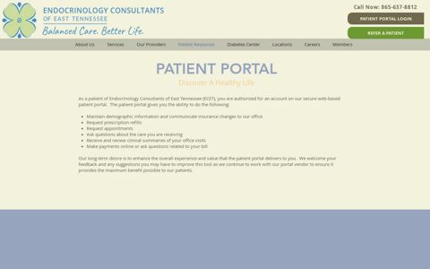 Patient Portal - Endocrinology Consultants of East Tennessee