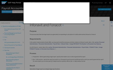 Infonavit and Fonacot - SAP Help Portal