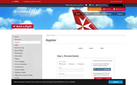 Register - Air Malta