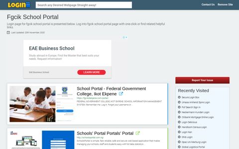 Fgcik School Portal - Loginii.com