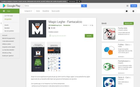 Magic Leghe - Fantacalcio - App su Google Play