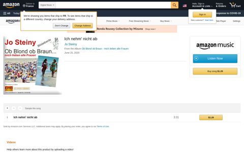 Ich nehm' nicht ab by Jo Steiny on Amazon Music - Amazon.com