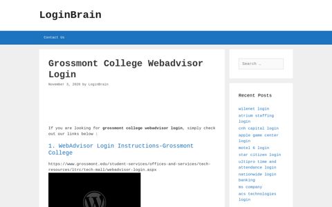 grossmont college webadvisor login - LoginBrain