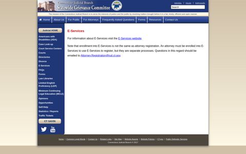 E-Services - Connecticut Judicial Branch - CT.gov