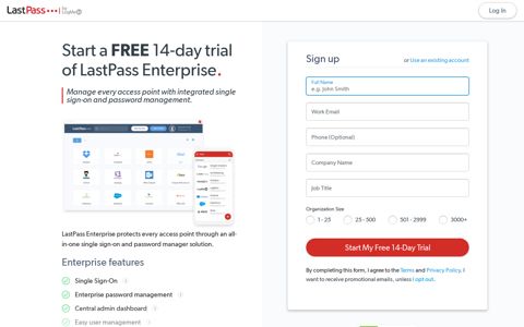 Start your LastPass Enterprise Trial | LastPass