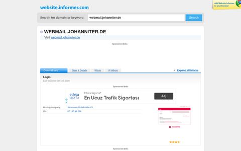 webmail.johanniter.de at WI. JUH || OWA. Visit Webmail ...