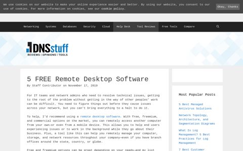 5 Best FREE Remote Desktop Software in 2020 - DNSstuff