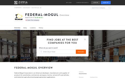 Federal-Mogul Careers & Jobs - Zippia