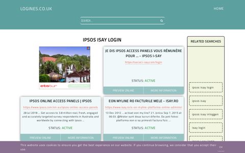 ipsos isay login - General Information about Login